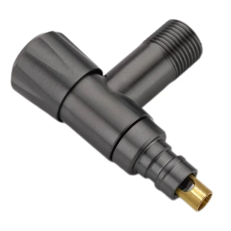 Injap Berhenti Tombol Berlian Hitam