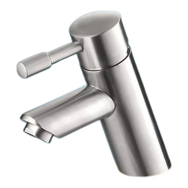 Faucet Besen Panas Dan Sejuk Bersikat Serong Silinder
