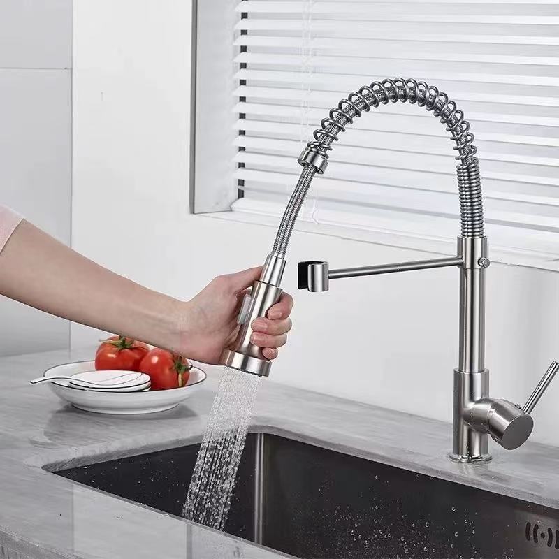 Kitchen Spring Universal Rotating Hot And Cold Faucet