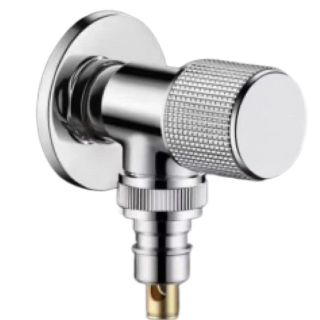 Cermin Chrome Knurled Tombol Mesin Basuh Injap Hentian Air