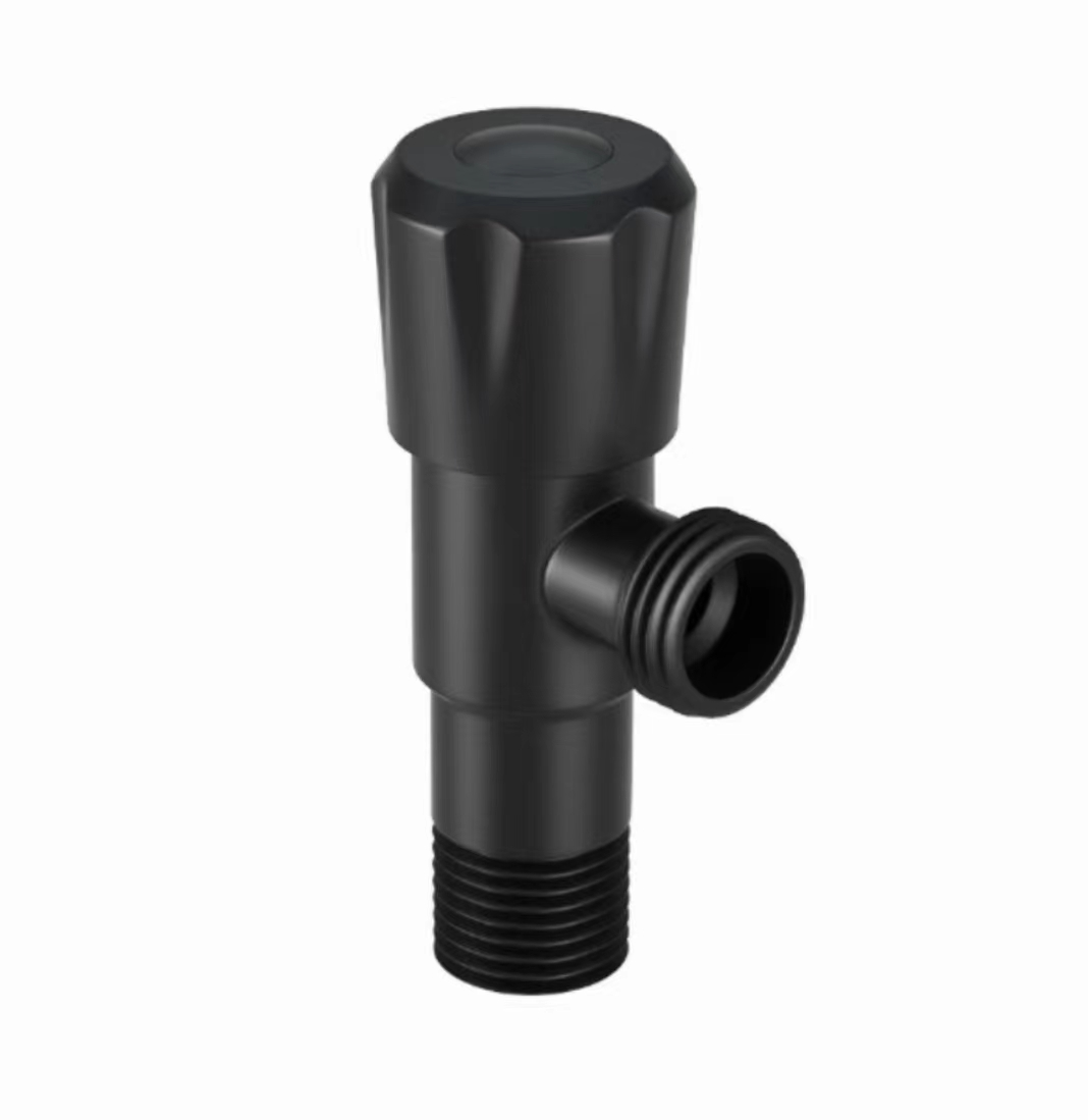 Injap Segitiga Hitam Matte Minimalis Moden