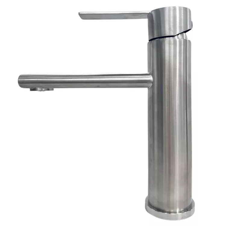 Faucet Besen Panas Dan Sejuk Berus Silinder Muncung Lurus