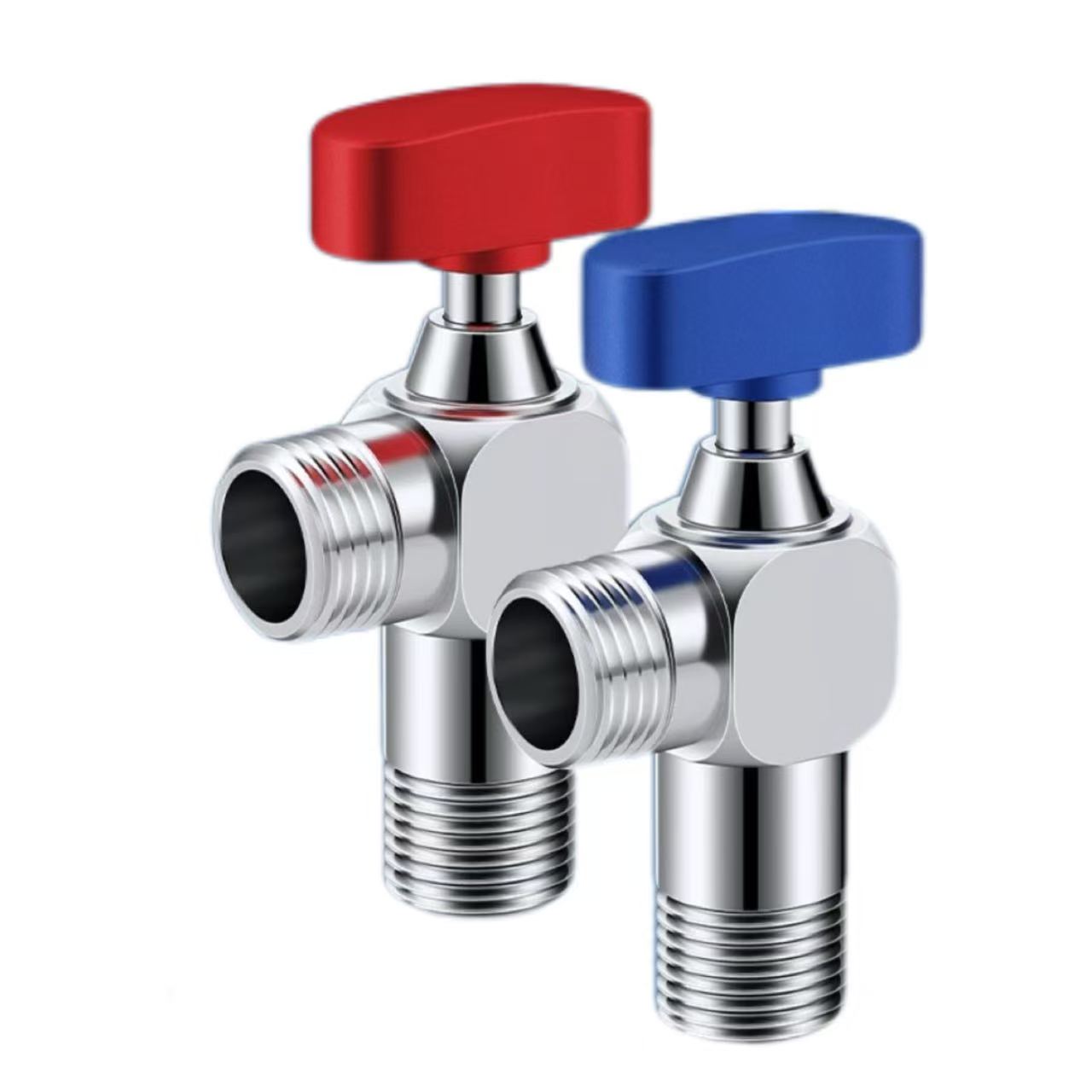 T-Handle Injap Sudut Pembeza Merah Dan Biru